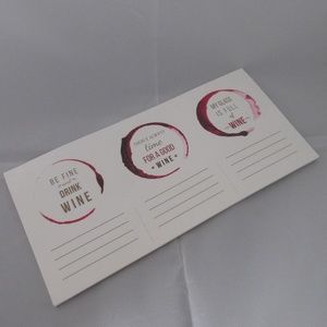 Wine Tasting Notes Pad FREE w/$20